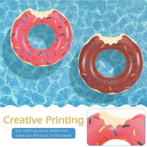 Flotador Inflable Resistente de 60 cm en Forma de Donut para Todas las Edades - Cómodo Flotador Acuático para Playas, Lagos y Piscinas Privadas - Product Image 4
