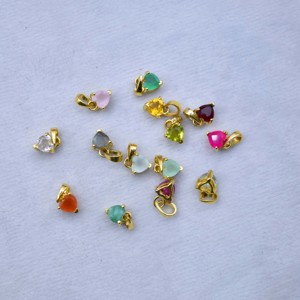 Ensemble collier cœur en quartz grenat, bijou romantique en pierre de naissance, cadeau pour elle - Product Image 3