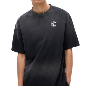 T-shirts décontractés effet délavé fabriqués au Pakistan, 100 % coton, coupe ample, imprimés, prix de gros, pour hommes - Product Image 5