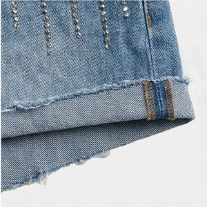 Shorts en jean vintage pour femmes, design streetwear sur mesure, mode décontractée estivale pour femmes, couleur personnalisée, vêtements tendance - Product Image 6