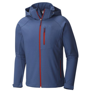 Hot Selling Woolen Softshell Waterproof Jacket Customized Logo Unisex Formal Windproof Hiking Jackets with Discharge Printing - Product Image 2