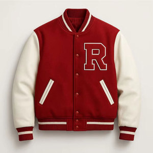 Veste de baseball décontractée fabriquée en usine pour le streetwear, offrant un confort décontracté, en tissu premium et matériaux durables. - Product Image 1