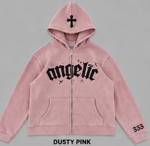 Luxury 550GSM Heavyweight Oversized Zip Up Hoodie 100% Cotton Fleece Custom Puff Print Private Label OEM ODM <b>Streetwear</b> - Product Image 3
