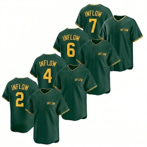 Maillot de football/baseball en maille 100 % polyester à séchage rapide, antibactérien, personnalisable avec nom d'équipe sur le devant, pour adultes, vente en gros à prix réduit - Product Image 2
