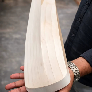 HIT ZONE Batte de cricket en saule anglais de qualité supérieure, poignée large, tissage non tissé, légère, qualité professionnelle pour les matchs à balle dure - Product Image 1