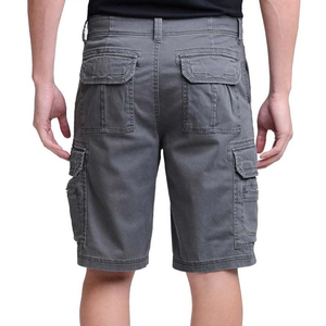 Shorts pour hommes à taille mi-haute avec cordon de serrage et fermeture élastique, en Spandex/Polyester, tricoté, extensible, séchage rapide, respirant, athlétique, décontracté, avec poches - Product Image 3