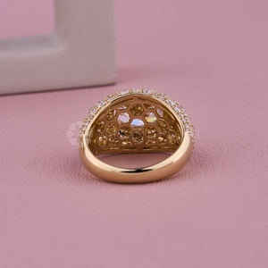 New Collection Lab Created Diamond <b>Ring</b> Yellow Gold <b>Ring</b> Round Cut Diamond <b>Ring</b> for Women's from <b>Indian</b> Supplier & Manufacturer - Product Image 4