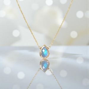Natural Rainbow <b>Moonstone</b> <b>Pendant</b> 925 Sterling Silver Gold Plated June Birthstone Engagement Handmade Jewelry OEM Exporter India - Product Image 6