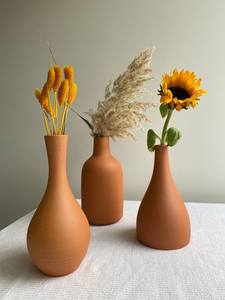 Pot en terre cuite vintage rustique fait main et sculpté à la main pour plantes d'intérieur et d'extérieur, fleurs et succulentes - Product Image 3