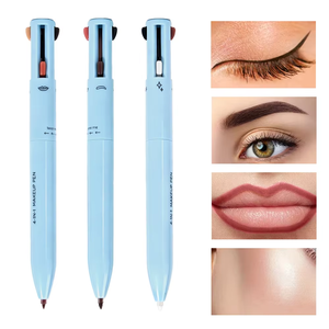 Matte Light Blue Push-Button Beauty <b>Pen</b>, Buildable Pigment Portable for Daily & Travel Use - Product Image 1