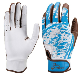 Gants de frappe de baseball professionnels en cuir souple antidérapants pour le baseball et le softball - Product Image 1