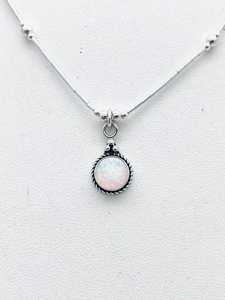 สร้อยคอโอปอลสีขาว งานแฮนด์เมด เครื่องประดับอัญมณี สง่างาม ของขวัญสำหรับผู้หญิง ขายส่ง - Product Image 5