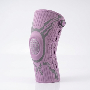 Genouillère respirante en tricot avec fermeture à lacets et réglage universel pour une protection optimale et une compression du genou - Product Image 4