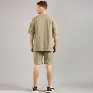 Men Casual Outfit 2-Piece Set T Shirts and Shorts Sweat <b>Suit</b> Set New Men Casual Shorts Sets Short Sleeve T Shirt 2026 - Product Image 4