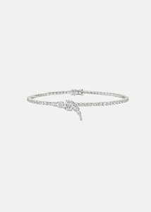กำไลข้อมือเพชรทรงกลมเพาะเลี้ยงในห้องปฏิบัติการแบบขายส่ง ทองคำแท้ 14K 18K สำหรับเจ้าสาว งานแต่งงาน พร้อมสายโซ่แบบห้อย ราคาโรงงาน B2B - Product Image 6
