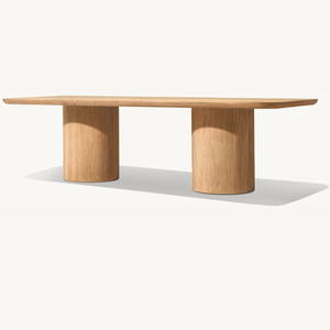 Table rectangulaire en teck en promotion pour salle à manger, fabriquée en teck de qualité, convient à une utilisation en extérieur - Product Image 2