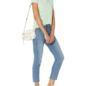 T-shirt court personnalisé pour femme, 100% coton respirant, haute qualité, col rond, tricoté - Product Image 6
