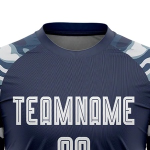 Newest Sublimation Print Men Soccer Jersey New Design Quick Dry Moisture Wicking Crew Neck Short Sleeve Top for Sportswear - Product Image 5