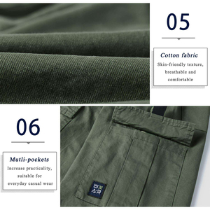 Pantalones Cortos Cargo de Alta Calidad para Hombre con Logotipo Personalizado, Pantalones Cortos Casuales de Verano 100% Algodón, Diseño Sólido con Múltiples Bolsillos, OEM - Product Image 2