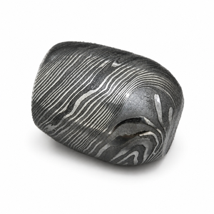 Jexmoo Pipa de Fumar Reutilizable de Acero de Damasco Hecha a Mano, de Metal Premium, con Funda de Cuero, Regalo para Papá, Esposo, Novio - Product Image 6