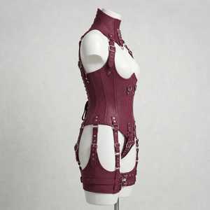 Culotte gainante ajustable en similicuir pour femme, style Steampunk, grande taille, pour correction de posture et amincissement du corps - Product Image 3