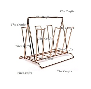 Bestest Design Cup Holder Stainless Steel Glasses Holder With Handle Customized Size And Shape Glass Cup Holder - Product Image 6