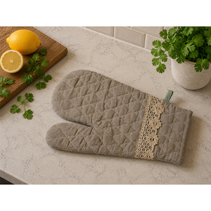 Gant de four matelassé en coton personnalisé |   Gant de cuisine résistant à la chaleur, pour la cuisson et le barbecue - Product Image 4