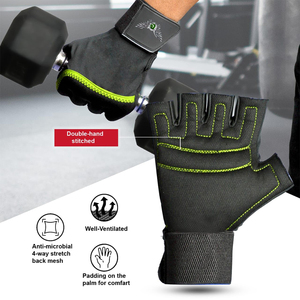 Gants de musculation personnalisés avec logo OEM, gants d'entraînement de fitness avec support de poignet pour hommes et femmes, vente en gros de gants d'entraînement - Product Image 5
