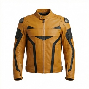 Chaqueta de Motociclista de Cuero Genuino para Hombre de la Mejor Calidad, Nueva Colección de Invierno, Chaquetas de Motocicleta con Protecciones Desmontables Personalizadas - Product Image 1