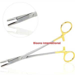 ที่จับเข็ม TC Olsen Hegar สำหรับงานผ่าตัดขนาดเล็ก ทันตกรรม และศัลยกรรม  ปลายเข็ม TC  ทำจากสแตนเลส  ขายส่งโดย BISONS - Product Image 2