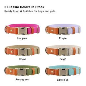 Custom Print logo Fashion Thick Big Wide Adjustable <b>Metal</b> Buckle Custom Training Reflective cat Tactical Luxury Dog Pet <b>Collars</b> - Product Image 4