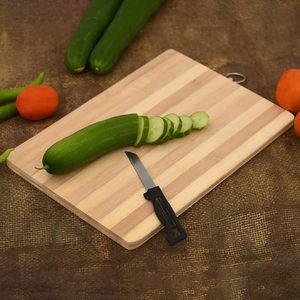 Planche à découper en bambou rectangulaire, épaisseur 1,5 cm, antidérapante, passe au lave-vaisselle, multifonctionnelle, bloc de découpe de cuisine - Product Image 4