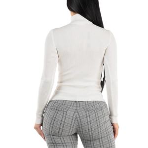 Suéter de cuello alto para mujer, jerséis de punto de moda gruesos y cálidos, manga larga, sencillo, Otoño Invierno, patrón de talla grande de BD, 2024 - Product Image 4