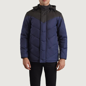 Winter Jacket Cotton Winter Coat Patchwork <b>Padded</b> Jacket Parka Overcoat Detachable Hood <b>Waterproof</b> Quilted Jacket - Product Image 4