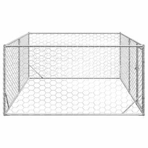 โรงเรือนสุนัขกลางแจ้งขนาดใหญ่ ทนทาน ทำจากเหล็กชุบสังกะสี สำหรับสวน - Product Image 4