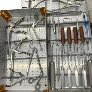 Juego de Instrumentos Neuroquirúrgicos para Columna Lumbar, Instrumentos de Cirugía de Fijación Espinal Ortopédica de Acero Inoxidable, Manual, Certificado MOL - Product Image 5