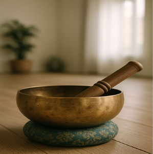 ชามทองเหลืองสำหรับฝึกสมาธิบำบัดปรับสมดุลเสียงสำหรับการทำความสะอาดจักระ - Product Image 1