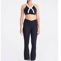 Ensembles de yoga légers pour femmes, en tissu doux, style moderne, pour entraînement à domicile