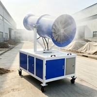 Cañón de Humo Móvil Equipado con Ruedas Universales o Chasis de Remolque, Despliegue Flexible, Adaptable a Varios Sitios, Reubicación Rápida