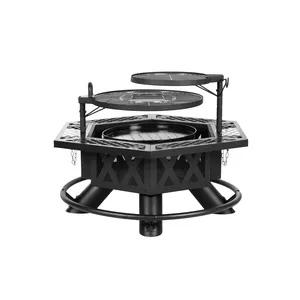 Brasero de Gas de Acero Inoxidable Hecho a Mano de Primera Calidad para Uso en Exteriores, Patio Trasero, Calentador de Leña - Product Image 1