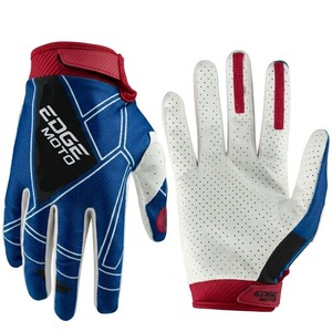 Gants de motocross EDGE MOTO à doigts entiers, antidérapants, respirants, avec fermeture auto-agrippante, en polyester et nylon, pour les sports de plein air - Product Image 3