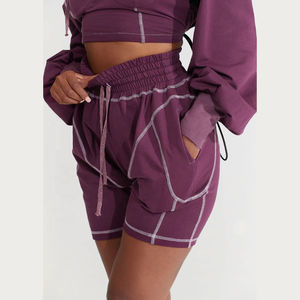 Conjunto de Sudadera con Capucha y Pantalones Jogger Holgados de Algodón 100% Ecológico de Alta Calidad para Mujer, con Insignia Frontal, Estilo Urbano Personalizado, Ideal para Invierno - Product Image 4