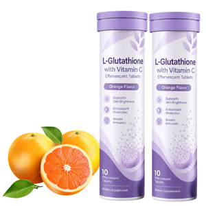 Tabletas efervescentes de L-glutatión con vitamina C, 10 unidades, para una preparación conveniente y nutrición antioxidante diaria - Product Image 1