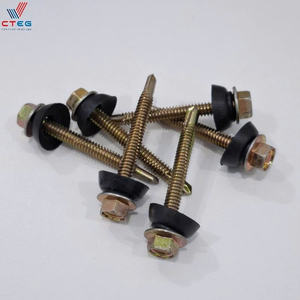 Vis autoperceuses en acier au carbone de haute qualité pour toiture, tête hexagonale avec rondelle, fabriquées au Vietnam - Product Image 1