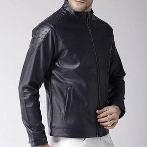 Latest Style Best Quality <b>Men</b> Leather <b>Jacket</b> in Wholesale Price Custom Color <b>Lightweight</b> Leather <b>Jacket</b> - Product Image 3
