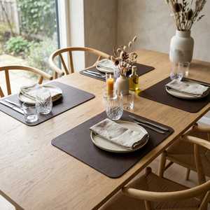 <b>Special</b> <b>Purpose</b> <b>Bags</b> & <b>Cases</b> Leather Placemat Waterproof Heat Resistant Modern Table Mat For Fine Dining Restaurant NPM-0003D - Product Image 6