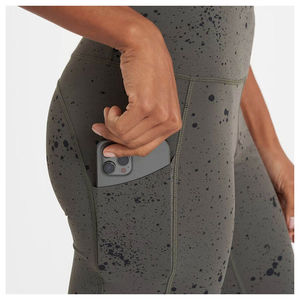 VYRRA INTERNATIONAL Mid Waist Solid <b>Leggings</b> Full Length Sporty Stretch Breathable Women's Yoga Pants Spandex/<b>Polyester</b> Mesh - Product Image 4