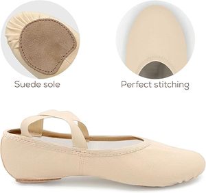 Stretch Canvas Split Sole Ballet Shoes for Adults Women High Performance Split Suede Sole flexibility - Product Image 3