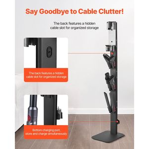 Supporto per staffa portaoggetti nero stabile per Dyson Multi-modelli di parti di aspirapolvere - Product Image 5
