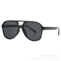 Lunettes de soleil rétro double pont pour hommes et femmes avec verres teintés orange pour la conduite et les activités de plein air – Vente en gros